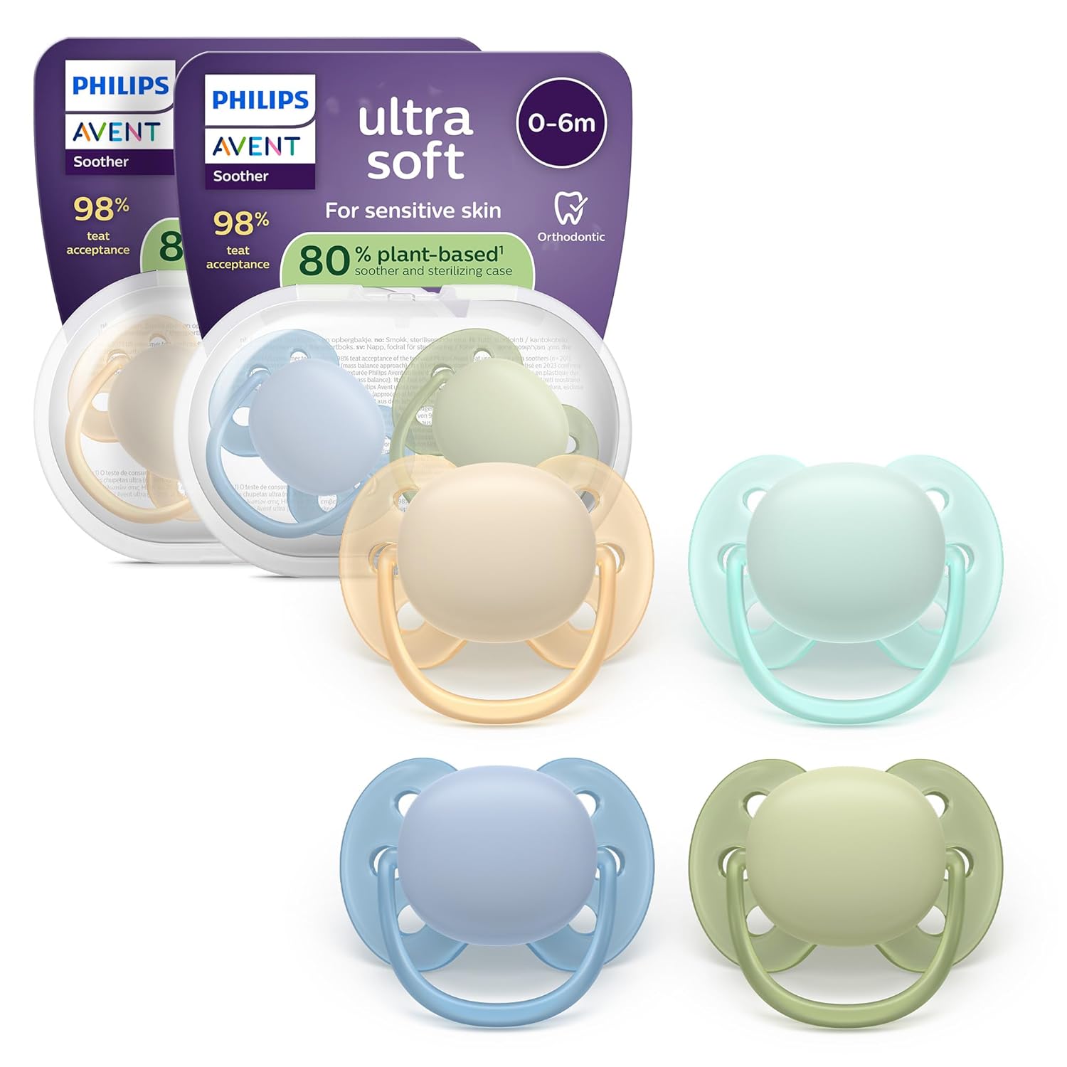 Detalle de Philips Avent ultra soft Schnuller 0–6 Monate