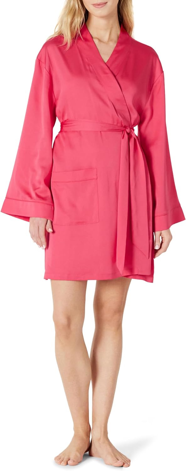 Detalle 2 de Amazon Essentials Relaxed-Fit Satin Sleep Robe