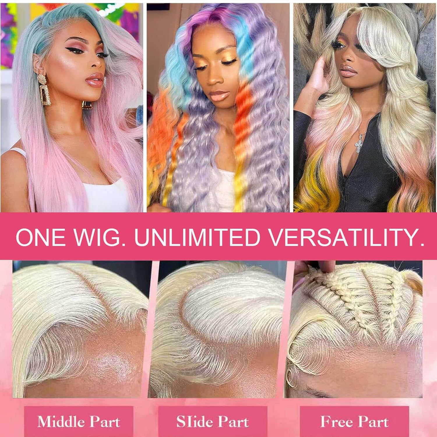 Thumbnail 3 de Dapanji 30 Inch 613 13x6 Lace Front Wig: 200% Density, Body Wave, 613 Blonde Human Hair