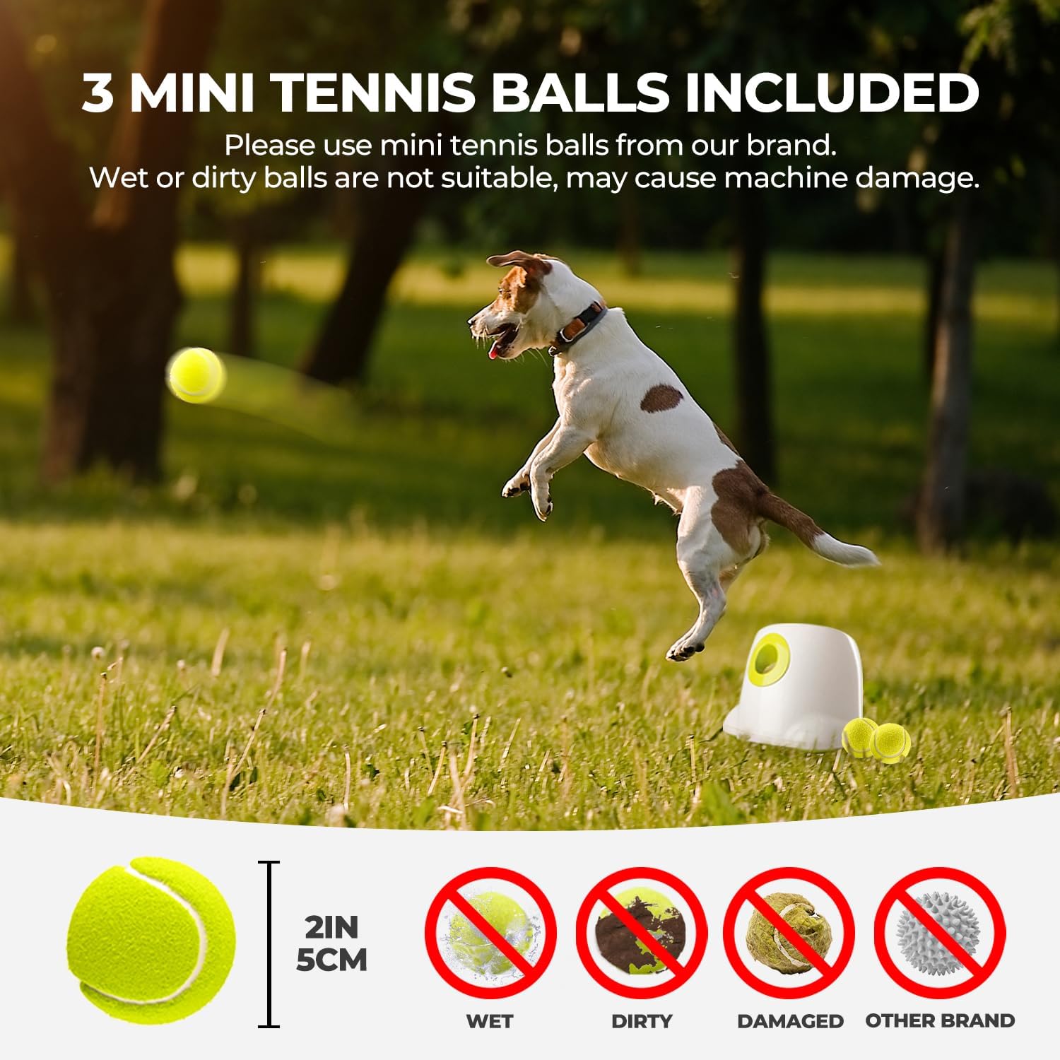 Detalle 1 de ALL FOR PAWS Dog Ball Launcher 3-Ball