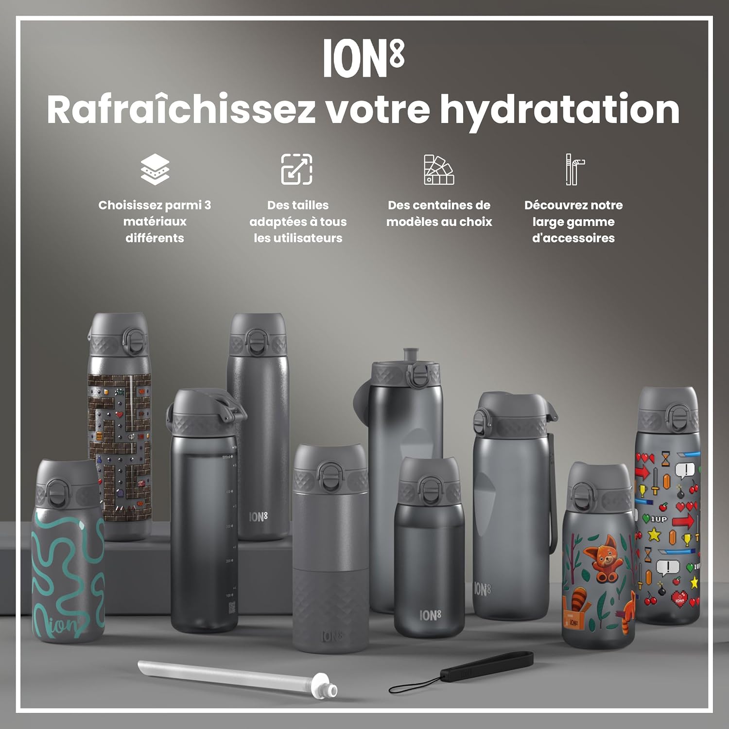 Thumbnail 6 de Ion8 Gourde Paille 500 ml đ„€