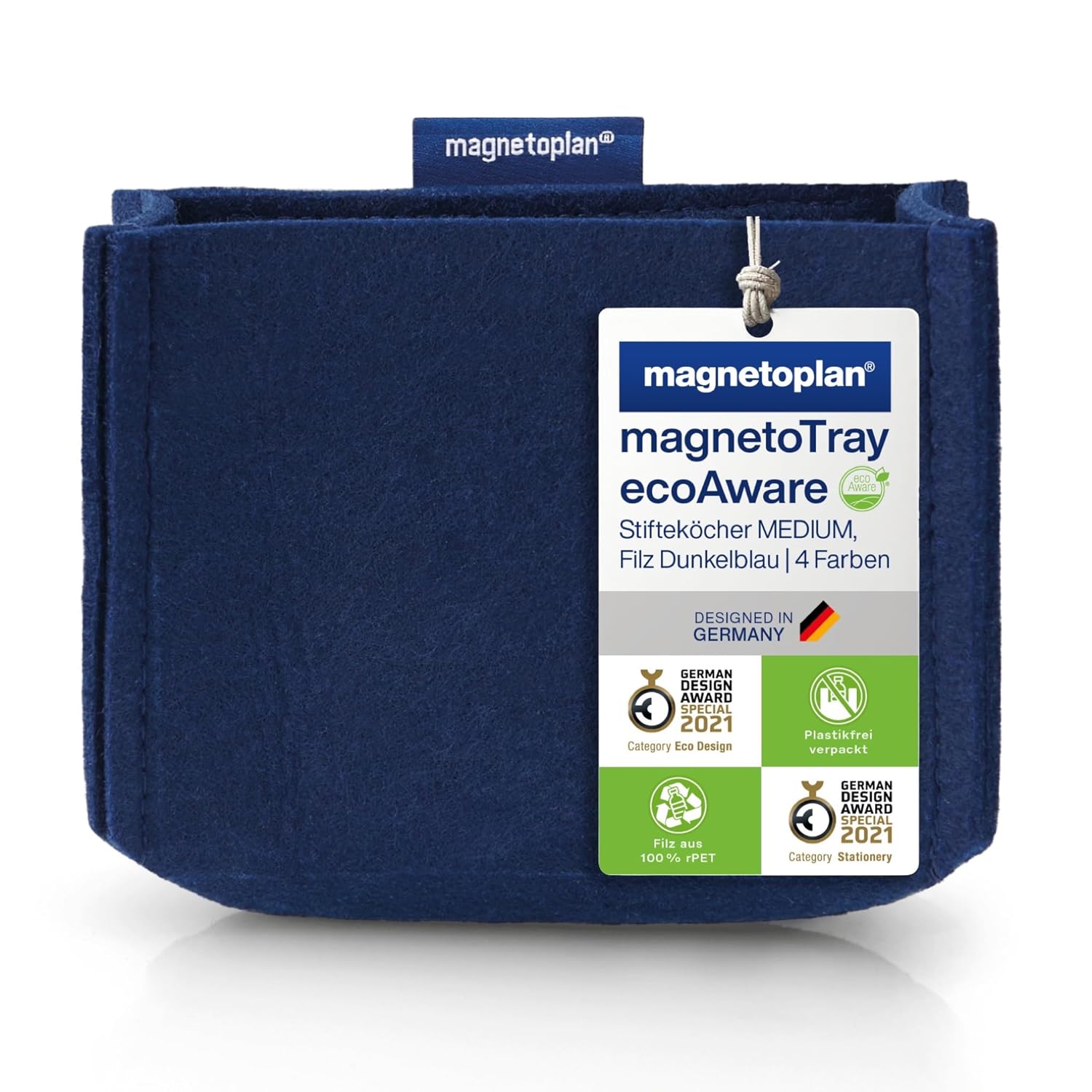 Thumbnail 6 de magnetoplan magnetoTray ecoAware Gr�n – magnetischer Schreibtisch-Organizer aus 100% recyceltem PET-Filz