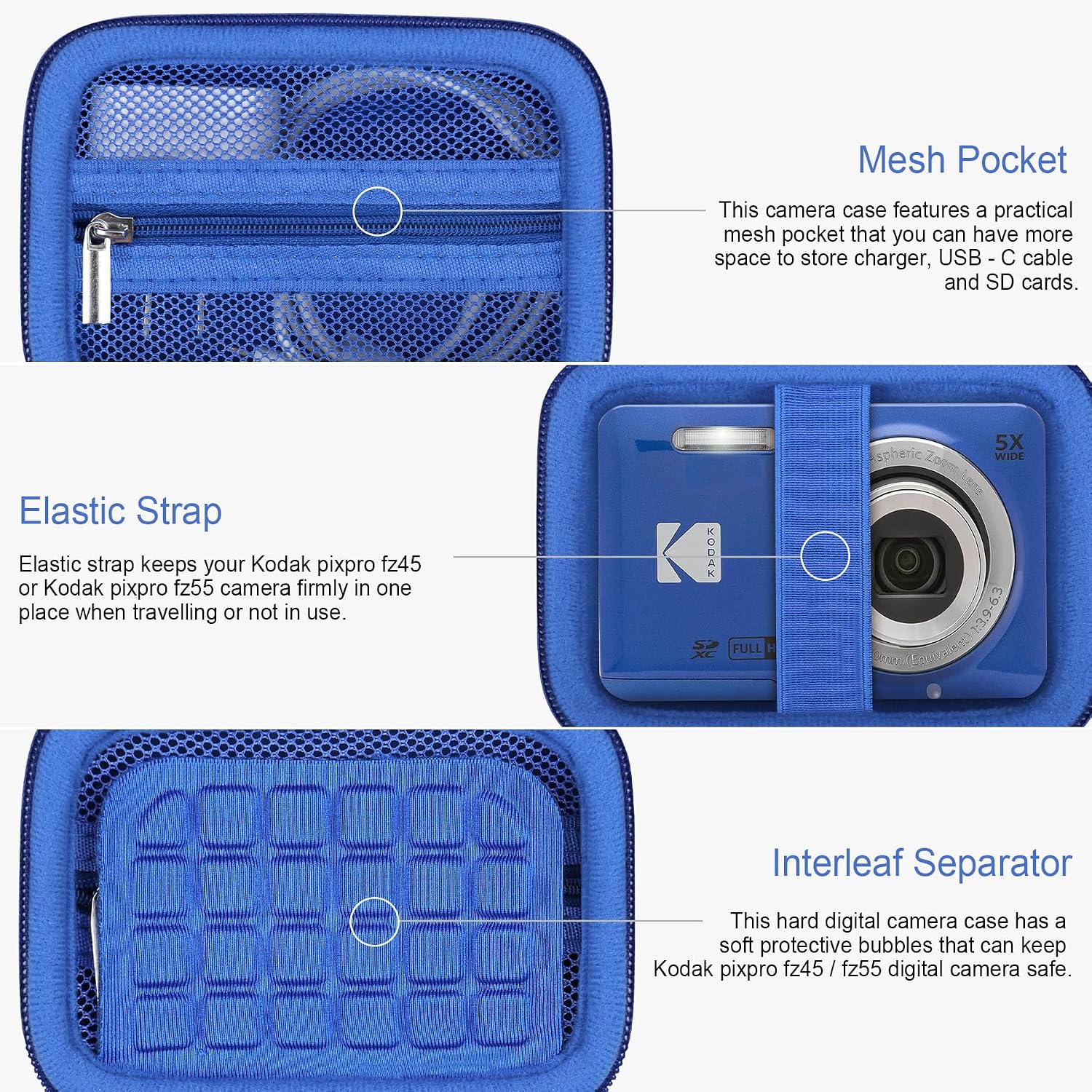 Thumbnail 3 de RAIALL Kodak PIXPRO Case for FZ55 FZ53