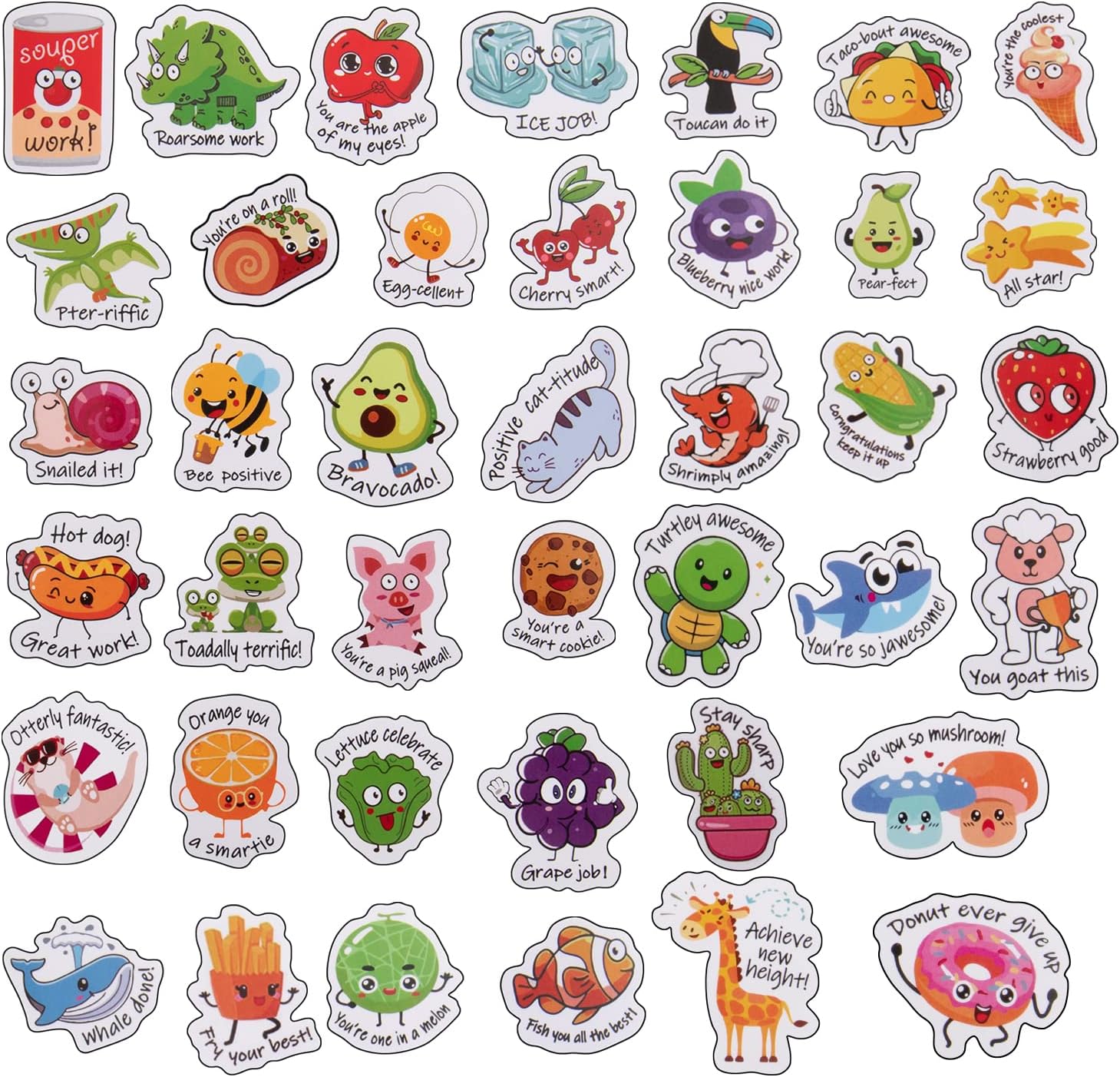 Thumbnail 6 de Wakawaga wakawaga-1 Motivational Classroom Stickers, 800-Piece Vinyl Set