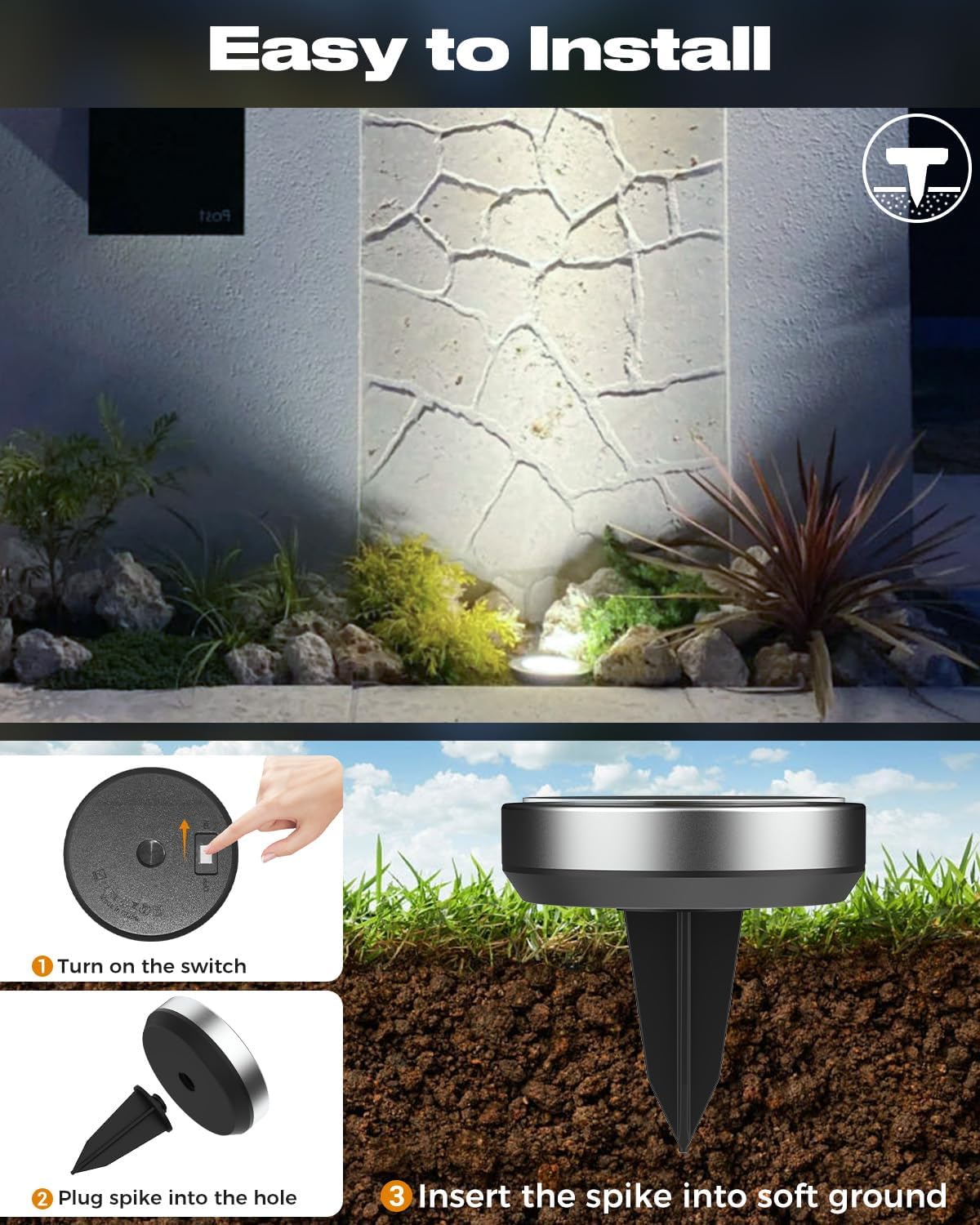 Thumbnail 4 de btfarm Solar Lights Outdoor Garden 10 Pack