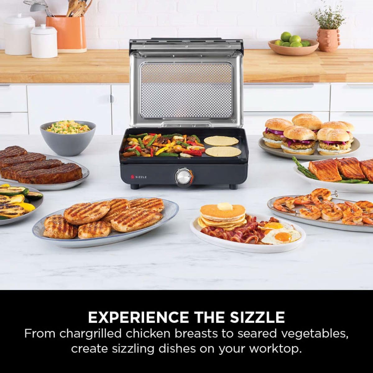 Thumbnail 2 de Ninja Sizzle Indoor Grill 1460W