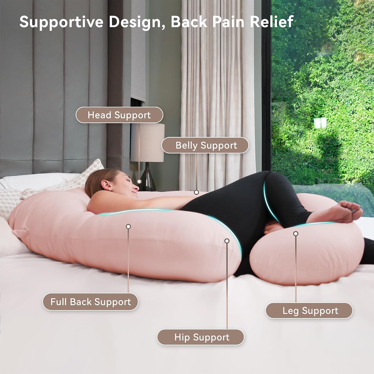 Thumbnail 6 de PinkFoggie 57 Inch U Shaped Pregnancy Pillow