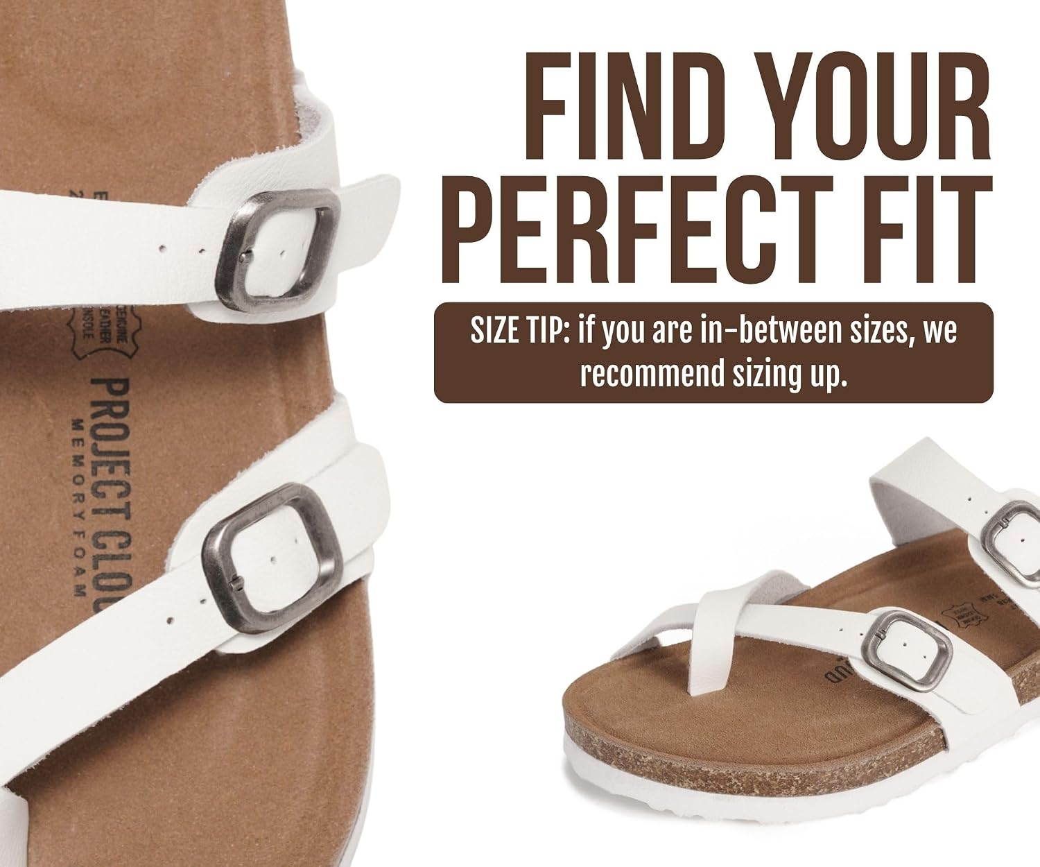 Detalle 2 de Project Cloud 100% Genuine Leather Women's Sandals