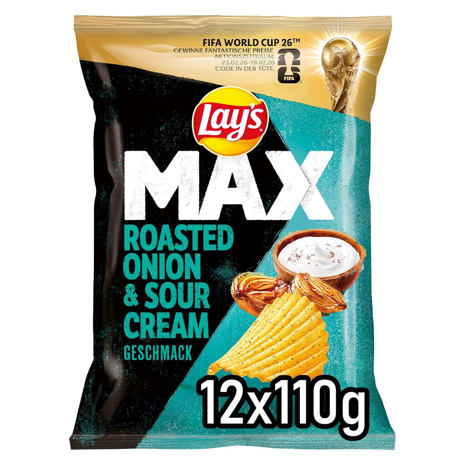 Detalle 2 de Lay's Max Chili & Lime 12×110 g 🥔