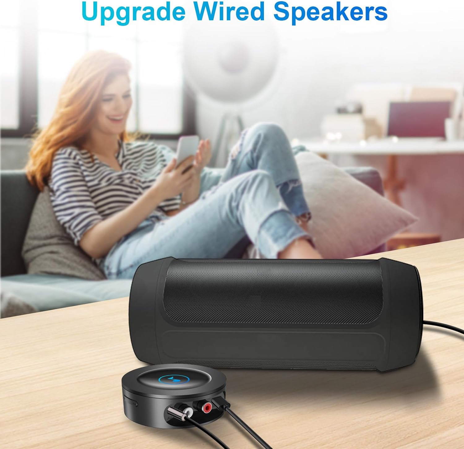Detalle de Bluetooth 5.2 Receiver for home stereo streaming