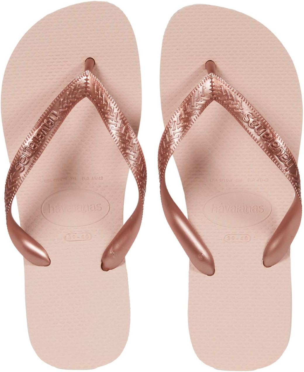 Detalle de Havaianas Top Tiras Mujer, chanclas con detalle sofisticado para el día a día y la playa