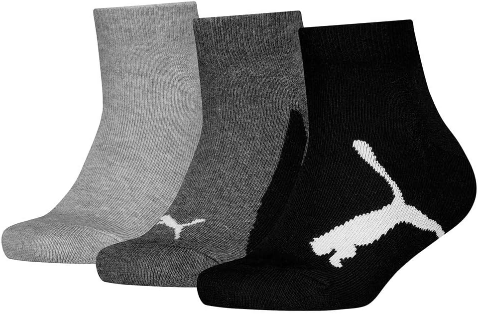Detalle de PUMA Bwt Quarter 3p Calzini Unisex – Bambini e ragazzi, confezione da 3