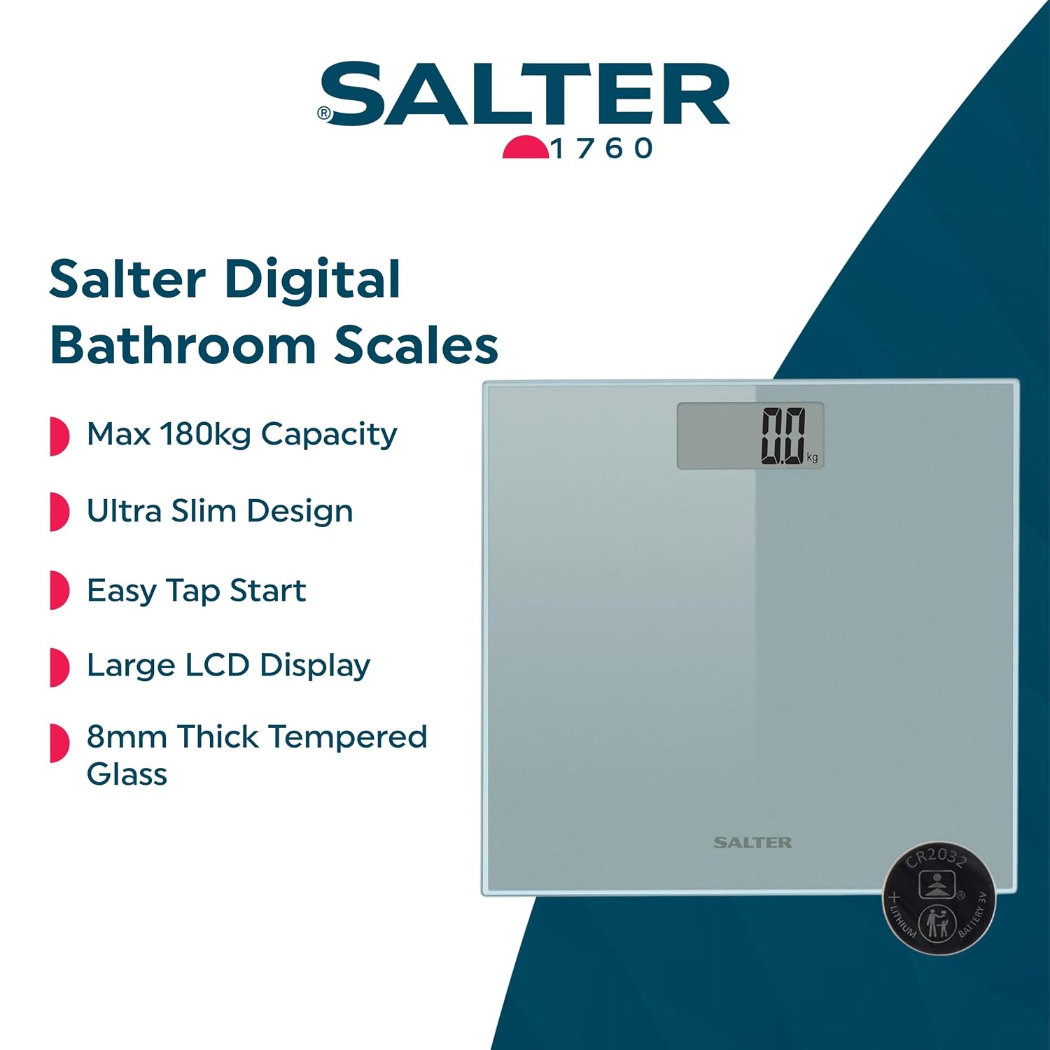 Detalle 2 de Salter Digital Bathroom Scale 180kg