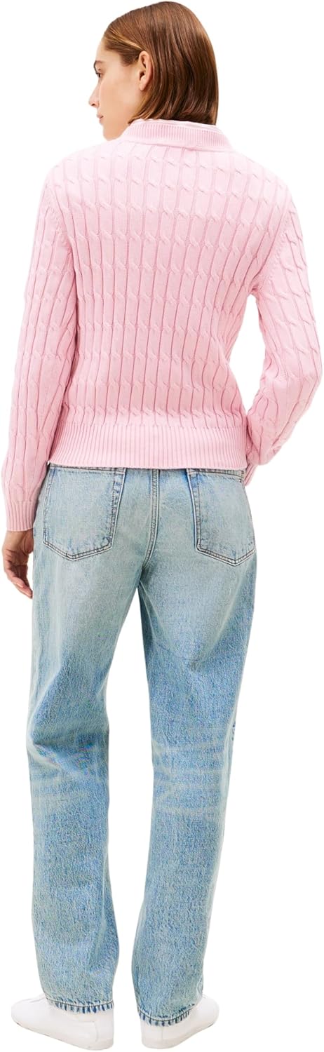 Detalle 2 de Tommy Hilfiger Co Cable Mid GG Pullover Donna