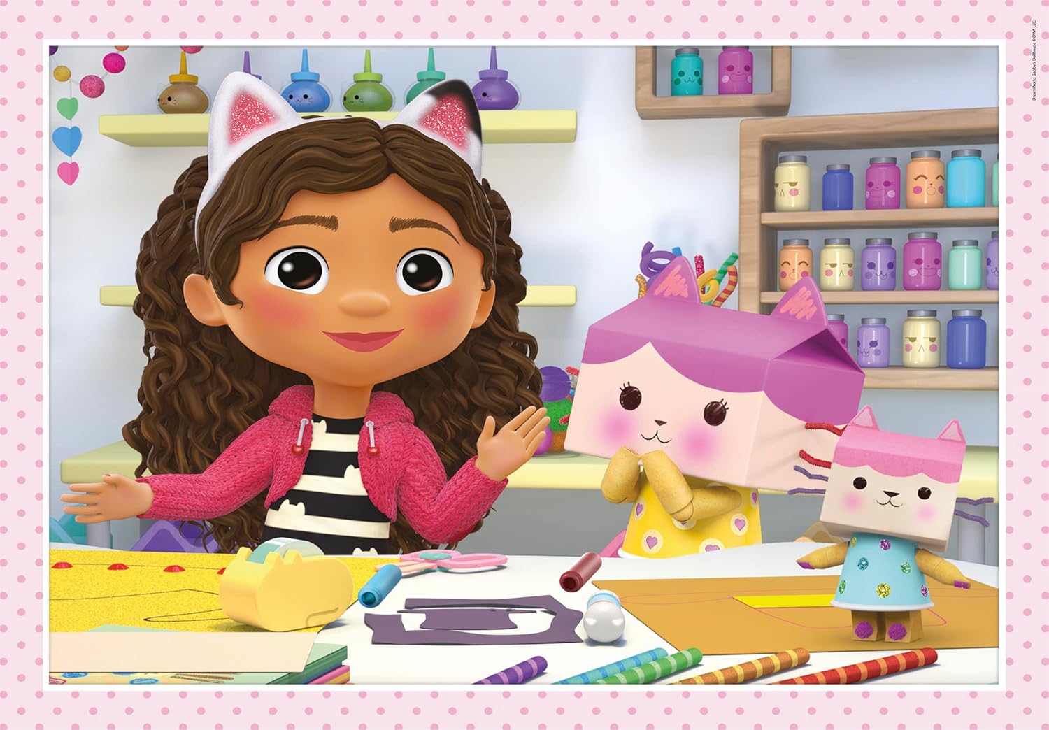 Thumbnail 4 de Clementoni DreamWorks Gabby's Dollhouse – 4 Puzzle mit 12, 16, 20 & 24 Teilen für Kinder ab 3 Jahren