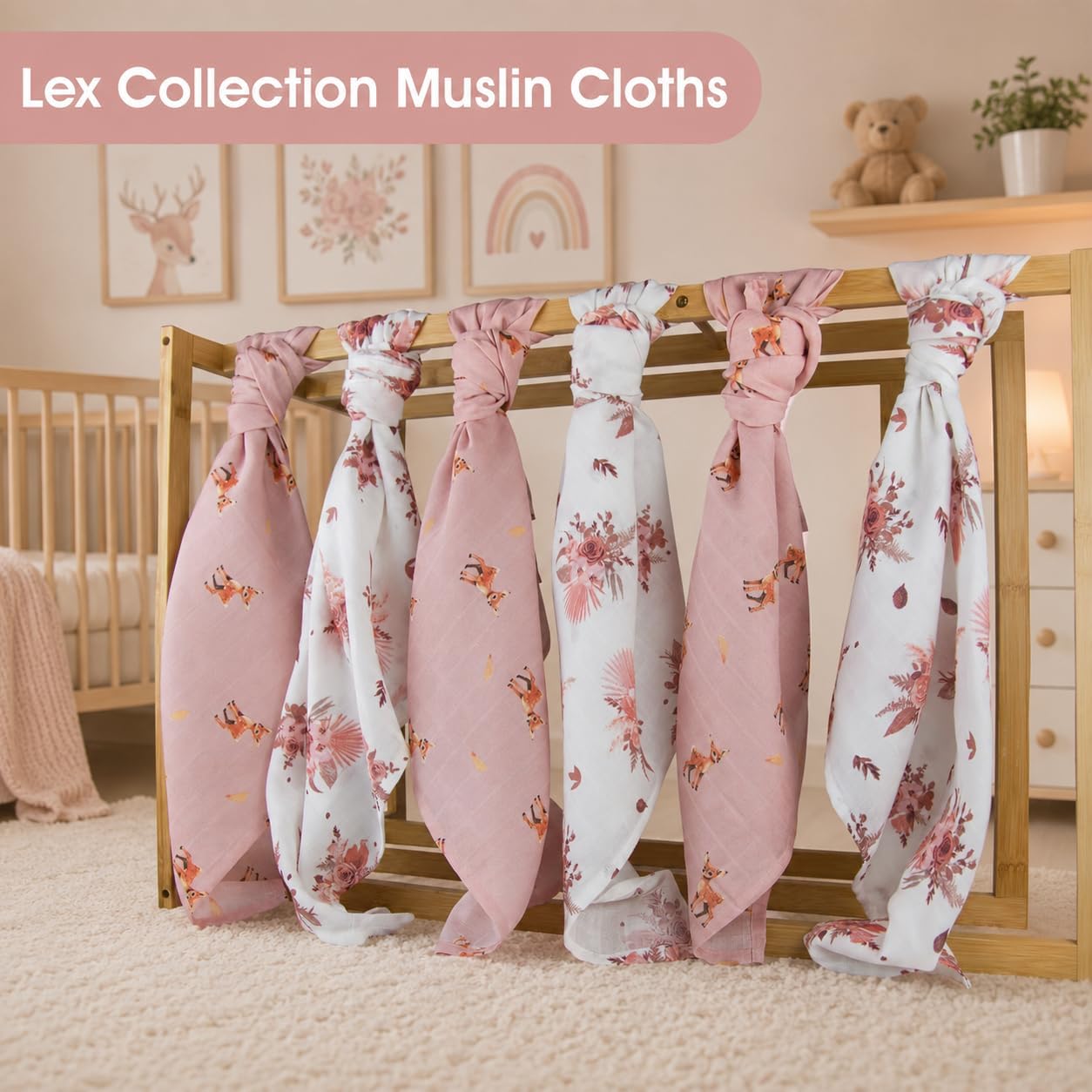 Thumbnail 1 de Lex Collection Large Muslin Cloths 70 x 70 cm 🧣