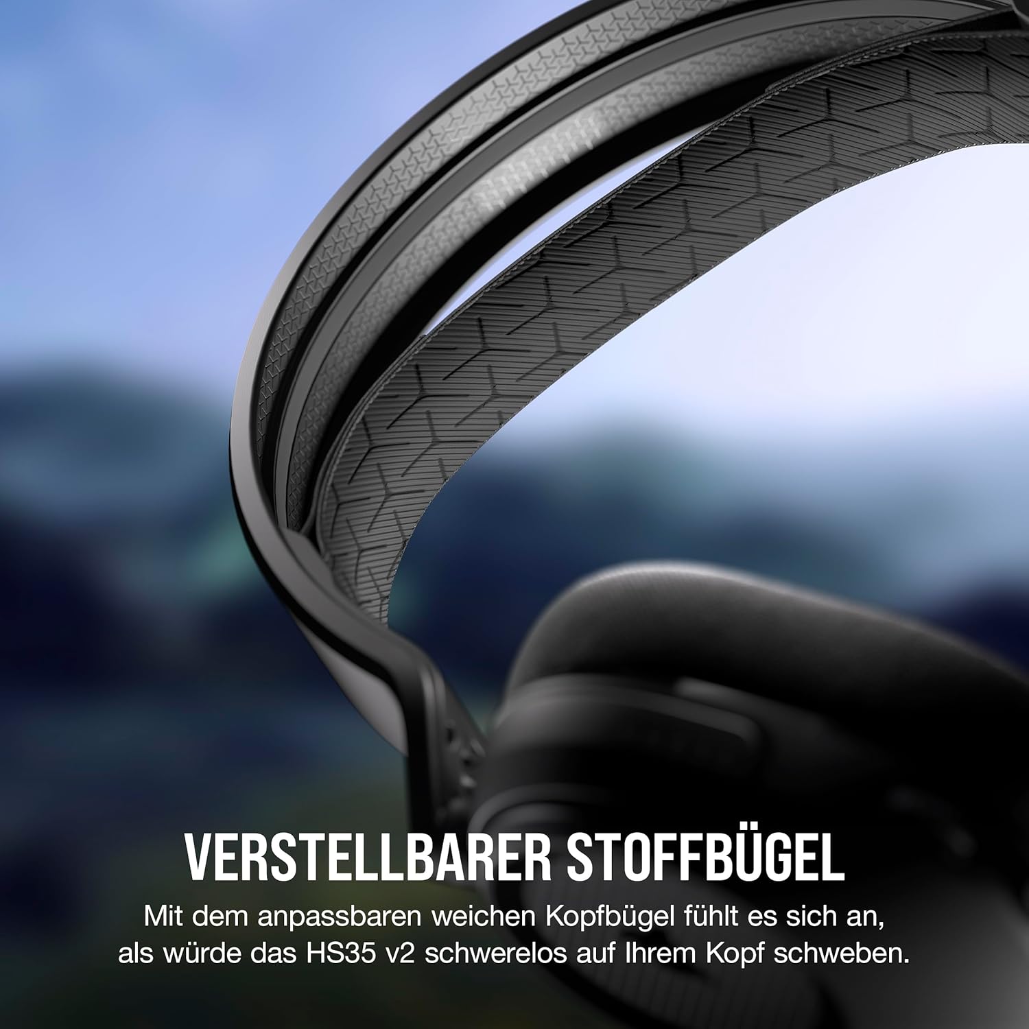Detalle 2 de Corsair HS35 v2 Multiplattform – kabelgebundenes Gaming-Headset mit omnidirektionalem Mikrofon