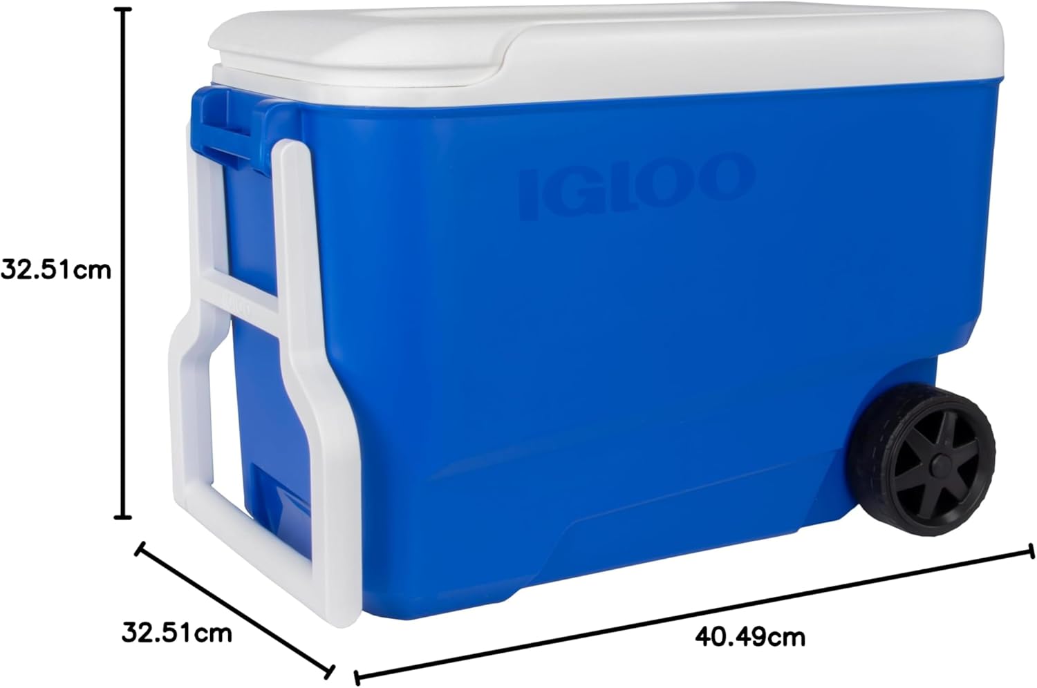 Thumbnail 5 de Igloo Wheelie Cool 38 : Glacière sur roues 36 L, bleu/blanc
