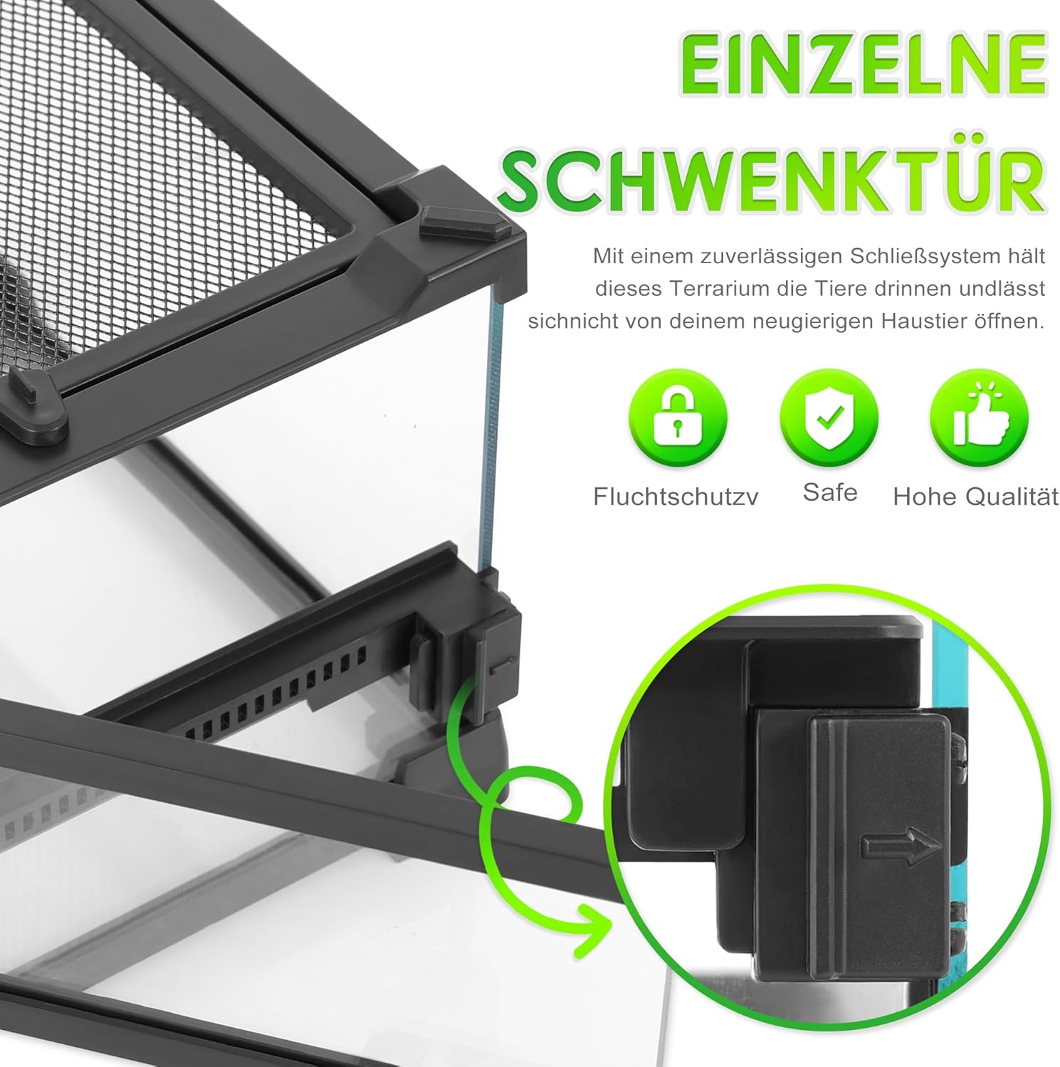 Thumbnail 2 de NEPTONION 32 Gallonen Glasterrarium 🐢