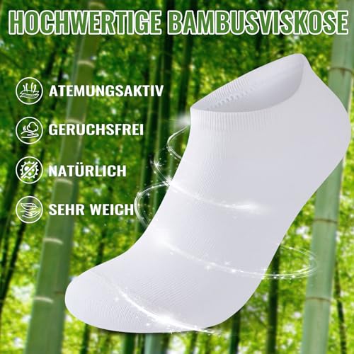 Detalle de Effeet Bambus-Sneakersocken, Größe 47–50