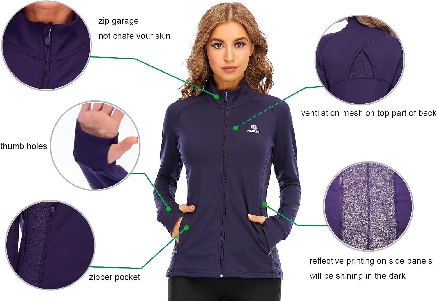 Thumbnail 5 de HDTIYUYP Womens UPF Jacket for Running