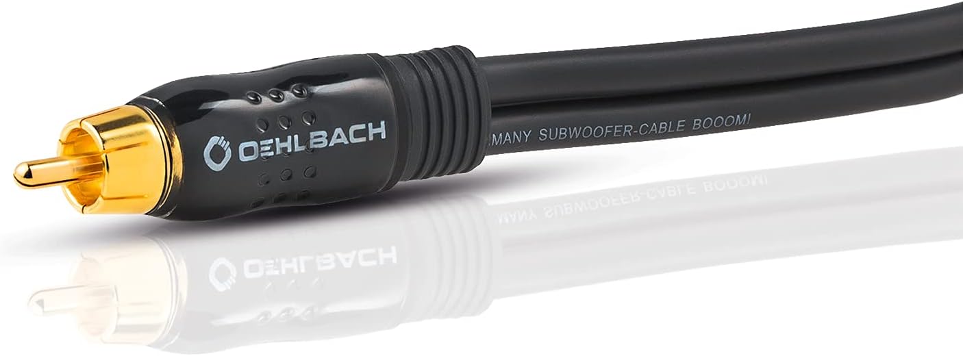 Detalle de Oehlbach BOOOM – kabel Y-Cinch do subwoofera, OFC, ekranowany, 12,5 m