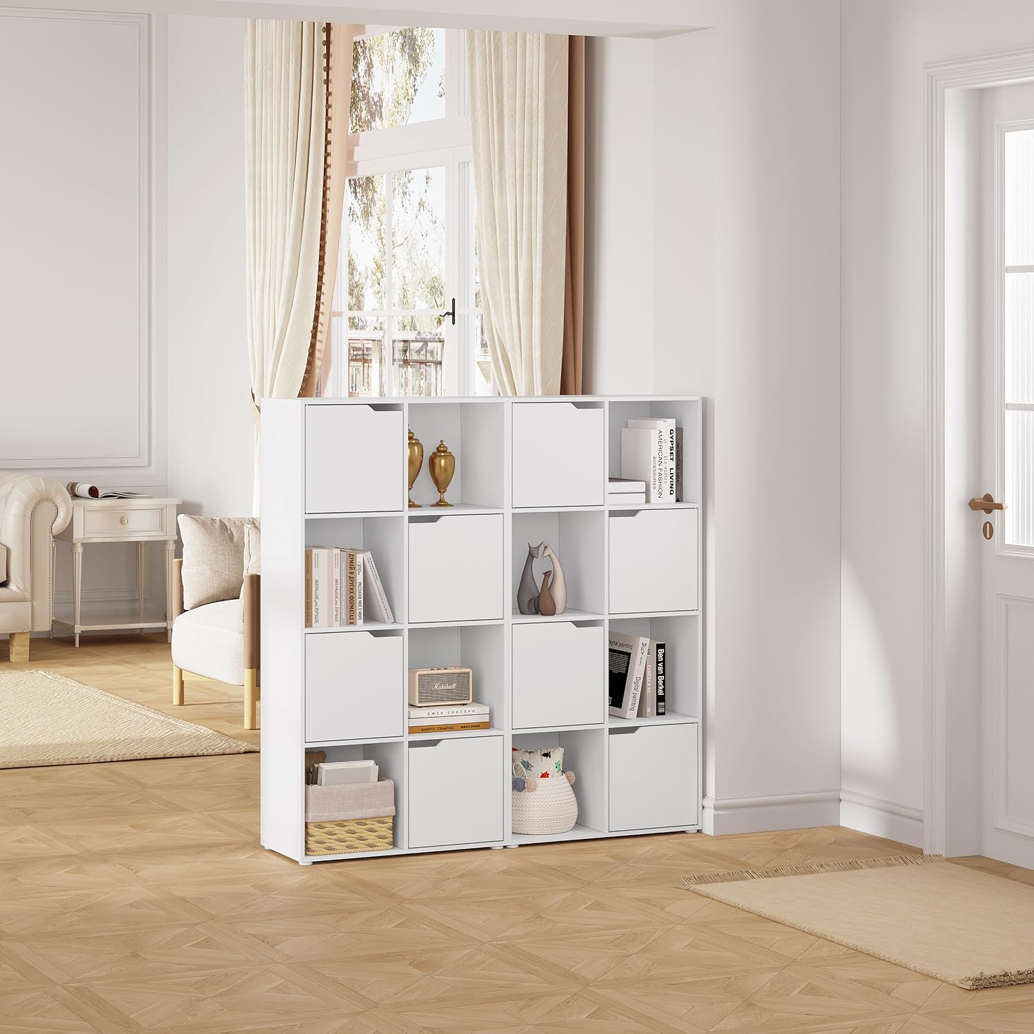 Detalle 2 de WOLTU Bücherregal 60×120×30 cm