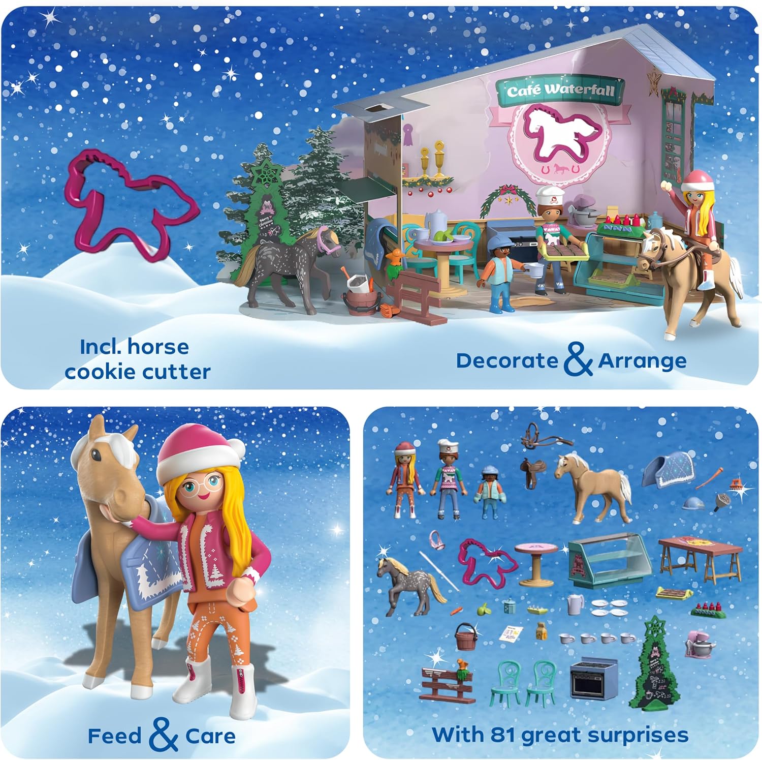Detalle 2 de PLAYMOBIL 71952 Advent Calendar for Horse Fans