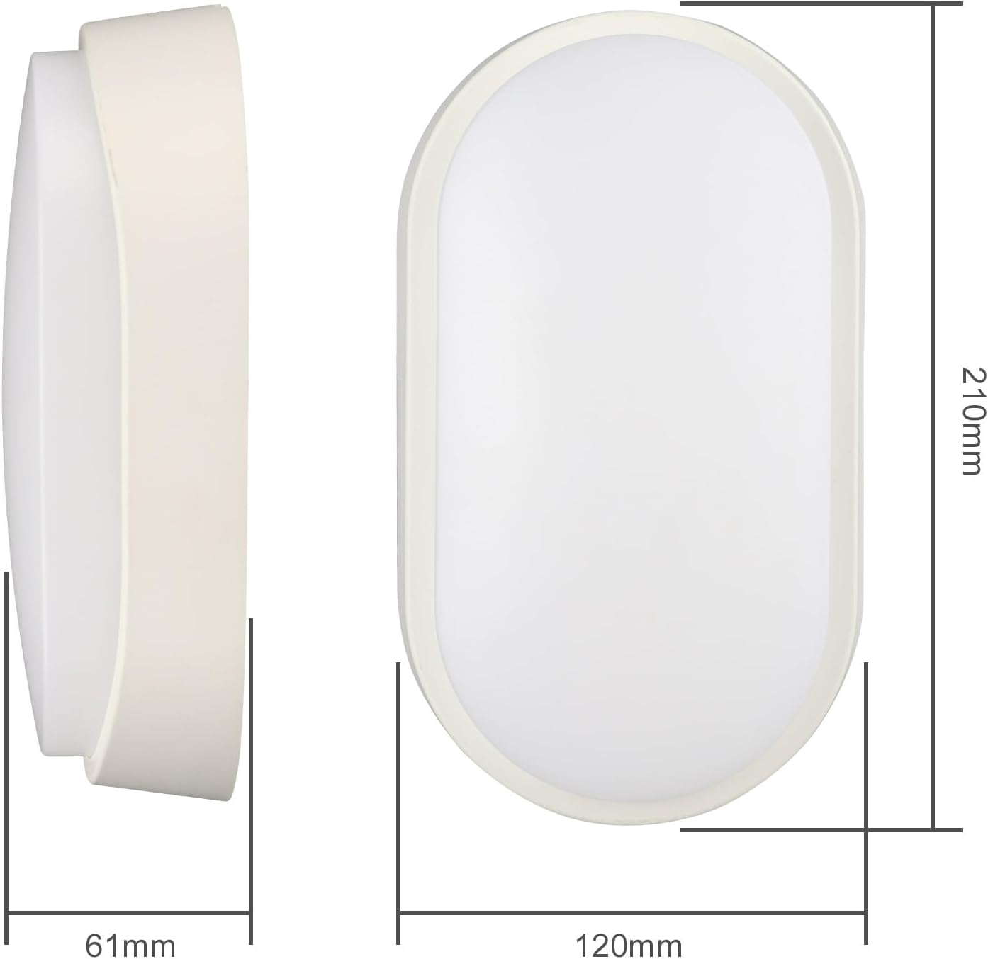 Thumbnail 2 de 18W LED 4000K IP65 Bulkhead Light Pack of 2