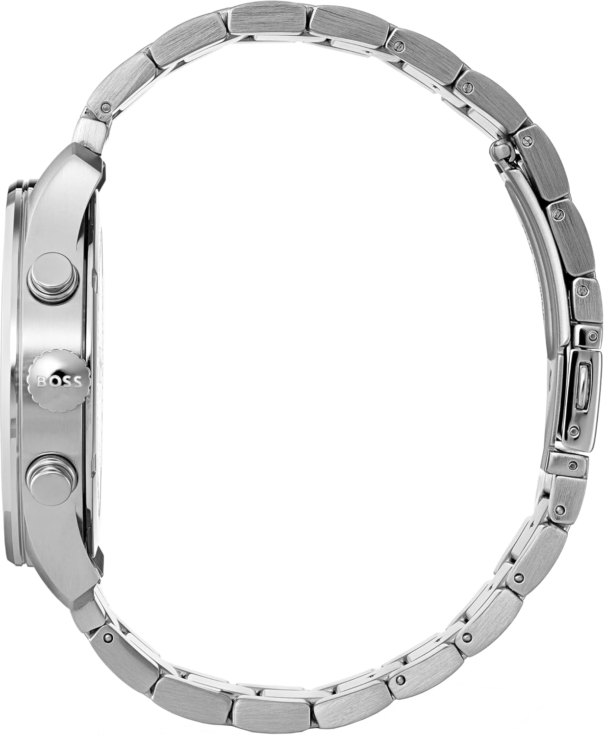 Detalle 2 de BOSS Chronograph Quarz Uhr für Herren – 44 mm, Blaues Zifferblatt, Edelstahlarmband