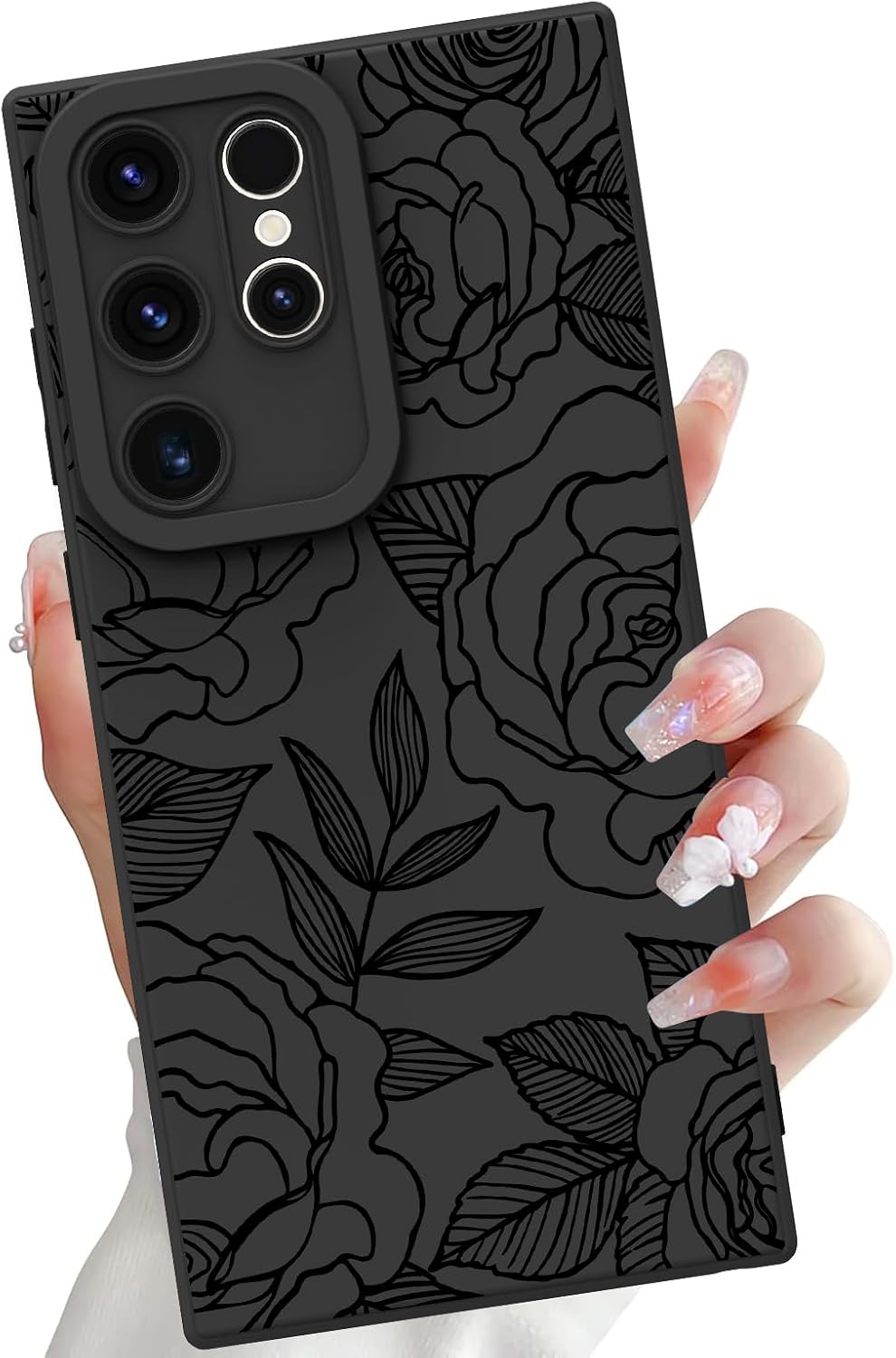 Detalle de OOK 64MYK-blackrose-s22ultra Case for Samsung Galaxy S22 Ultra, Black Rose