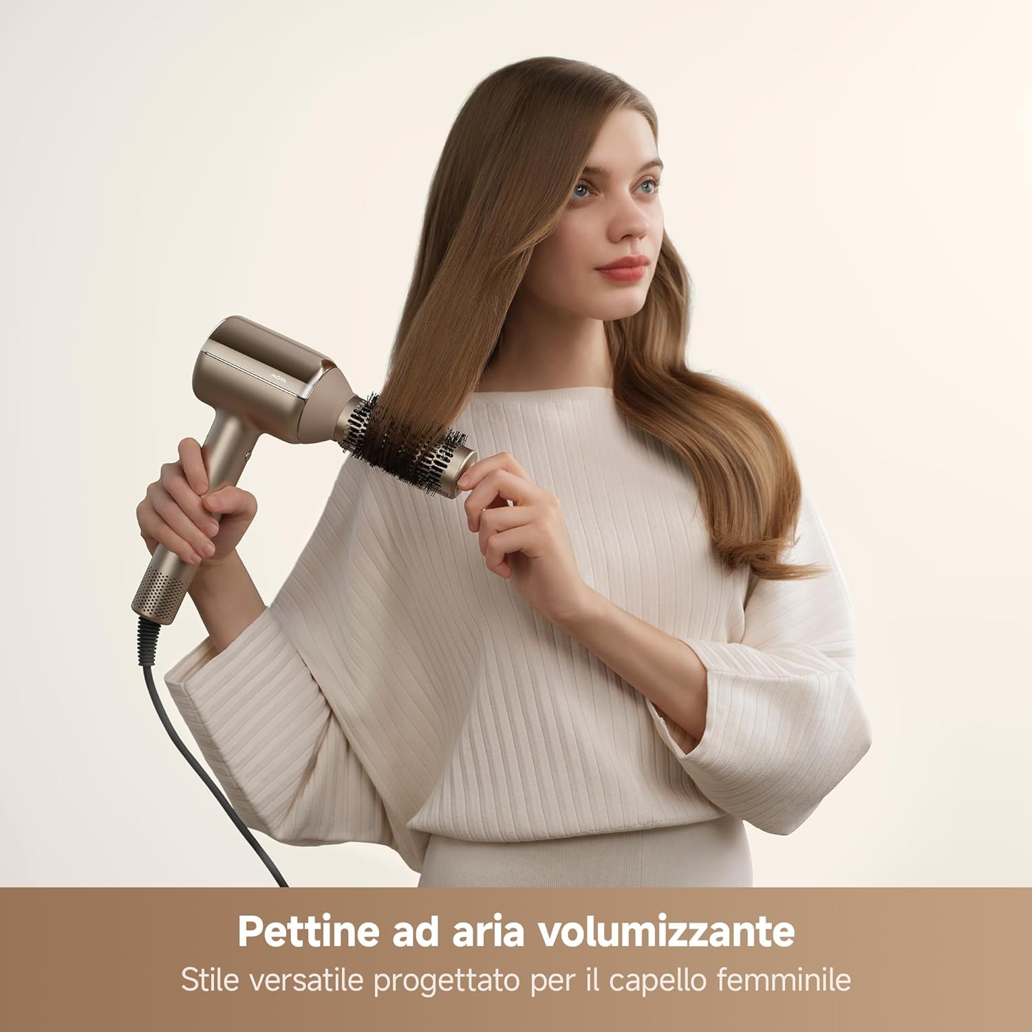 Thumbnail 4 de MOVA Shine 20 asciugacapelli con regolazione automatica e protezione al plasma, modalità multiple, oro
