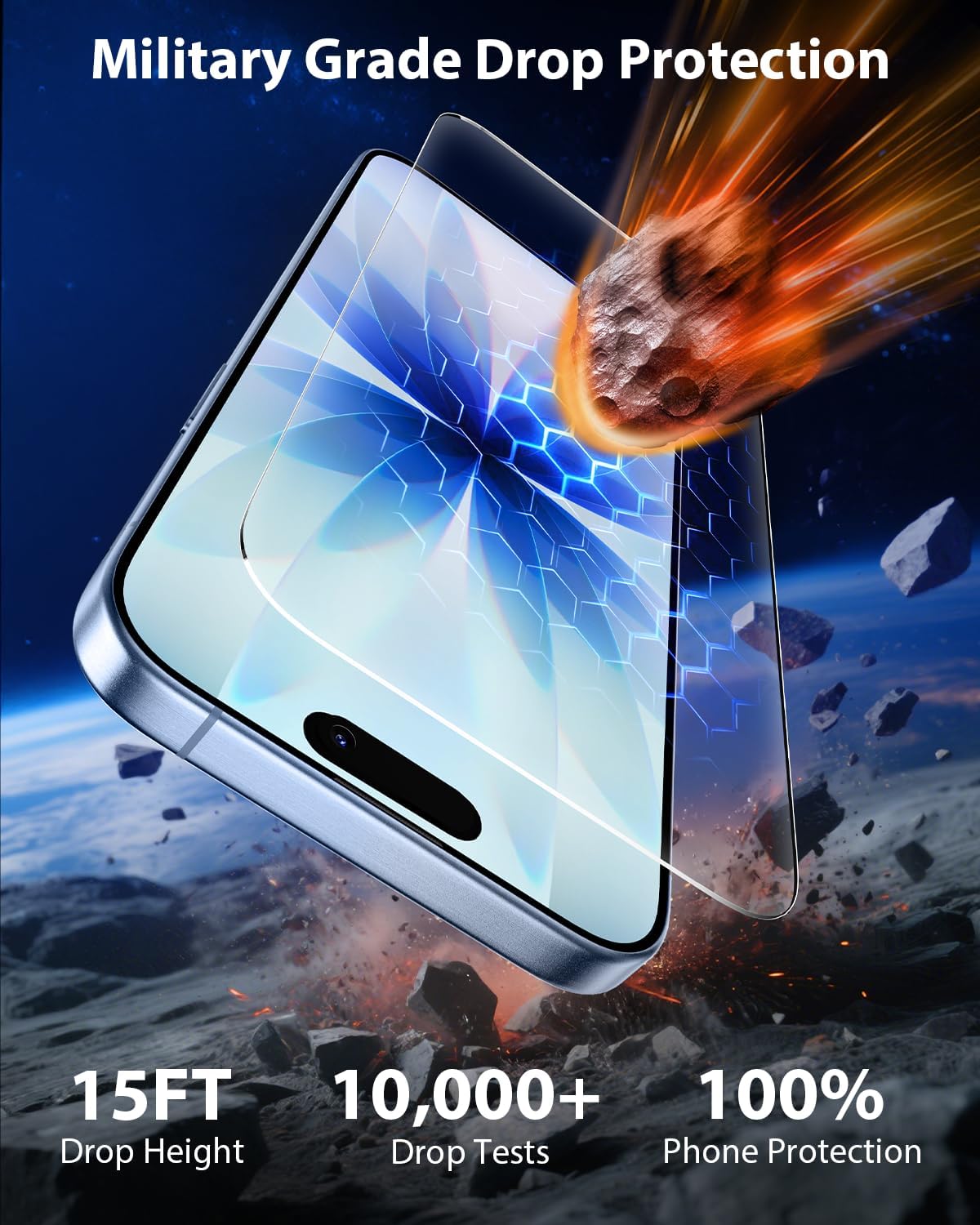 Detalle 2 de Mkeke Screen Protector for iPhone 17 6.3"