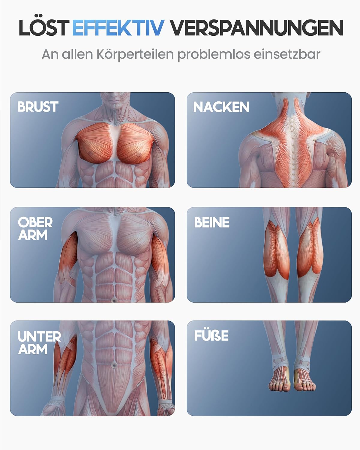 Thumbnail 3 de HELDENWERK Massagepistole inkl 6 Aufsätzen