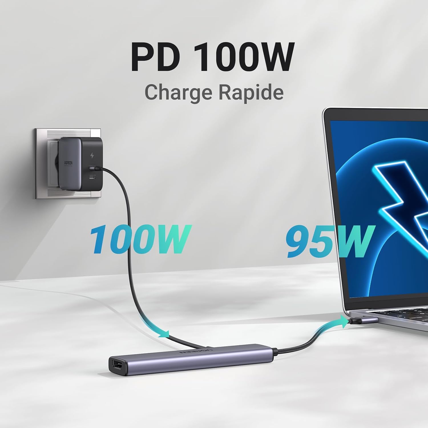 Thumbnail 2 de UGREEN Revodok 105 Hub USB C 5 en 1 : Adaptateur USB-C vers HDMI