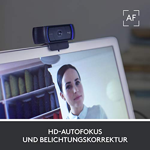 Detalle de Logitech C920s HD PRO Webcam – Full-HD-Videoqualität mit privater Abdeckung