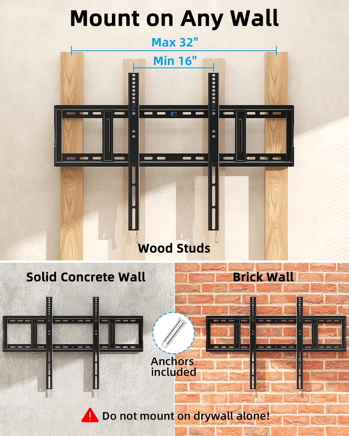 Detalle 1 de Heavy Duty TV Wall Mount 330 lb
