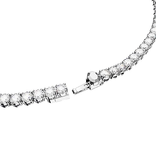 Detalle de Swarovski Collar Matrix Tennis talla redonda, blanco 💍