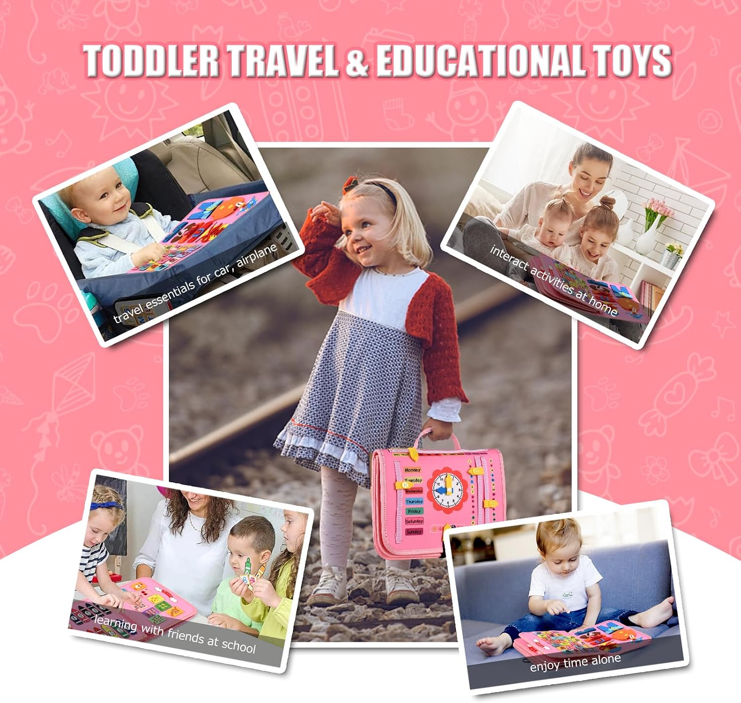 Thumbnail 4 de Busy Board Montessori Toys for Toddlers 1–6 Years