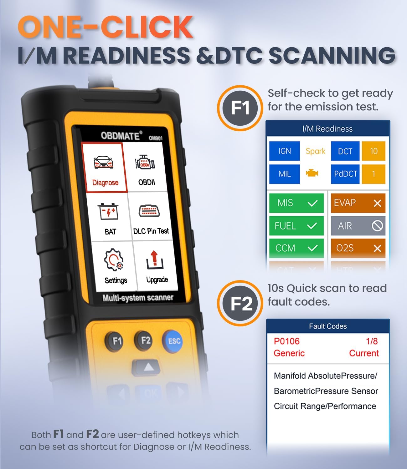 Thumbnail 4 de OBDMATE OM901 OBD2 Scanner 3.5