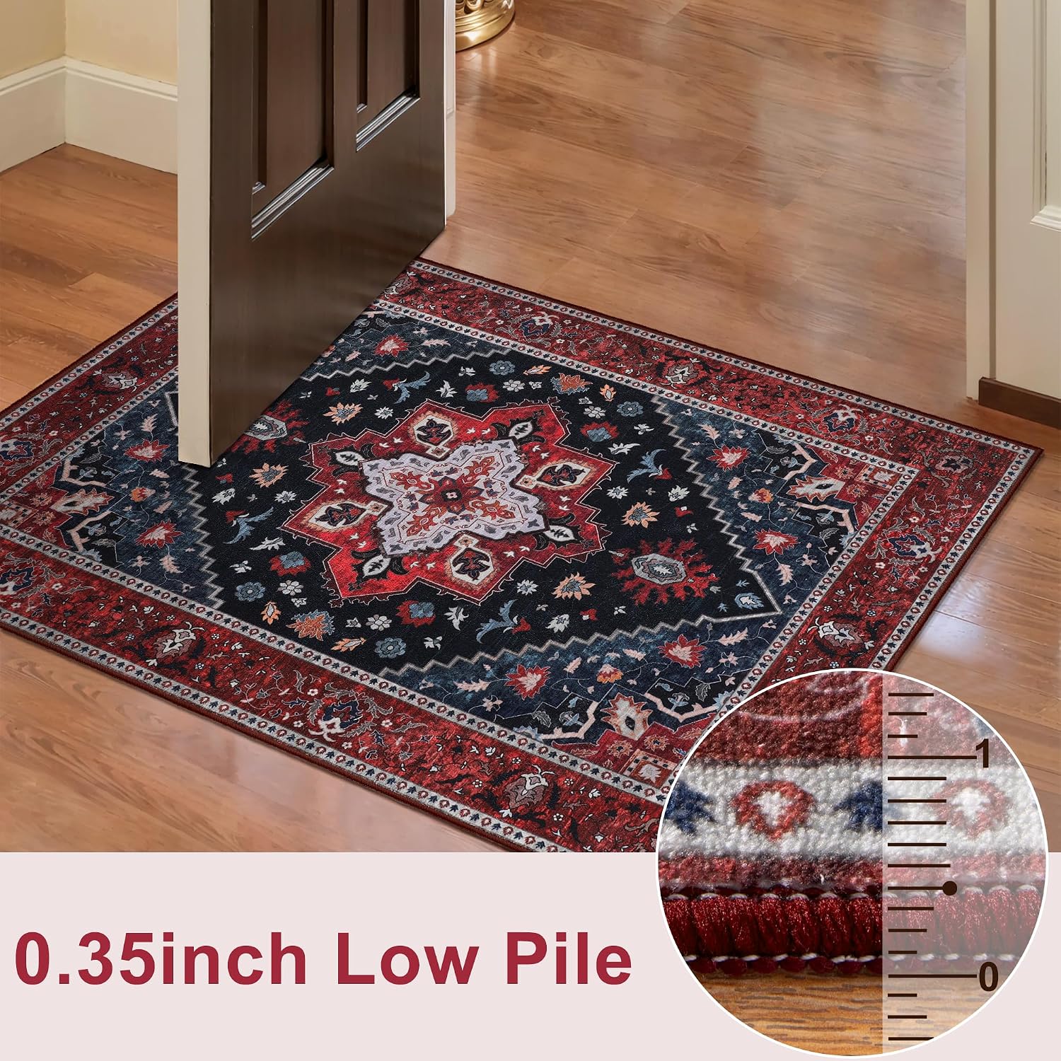 Thumbnail 5 de Ciicool Vintage Washable Area Rug 8'x10' 🏡