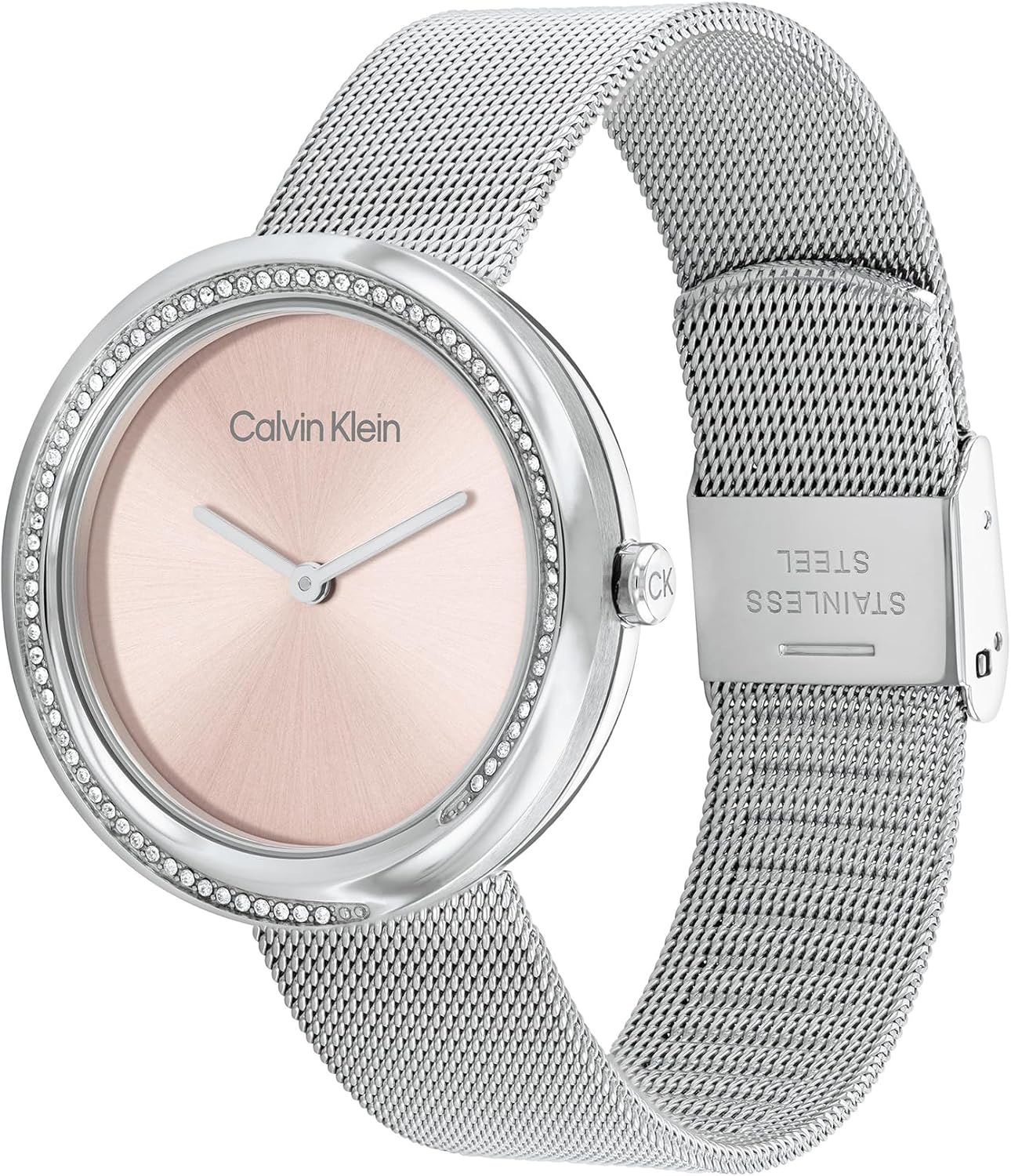 Thumbnail 1 de Calvin Klein Analog Quarzuhr für Damen „Twist“ mit Edelstahl-Mesh-Armband