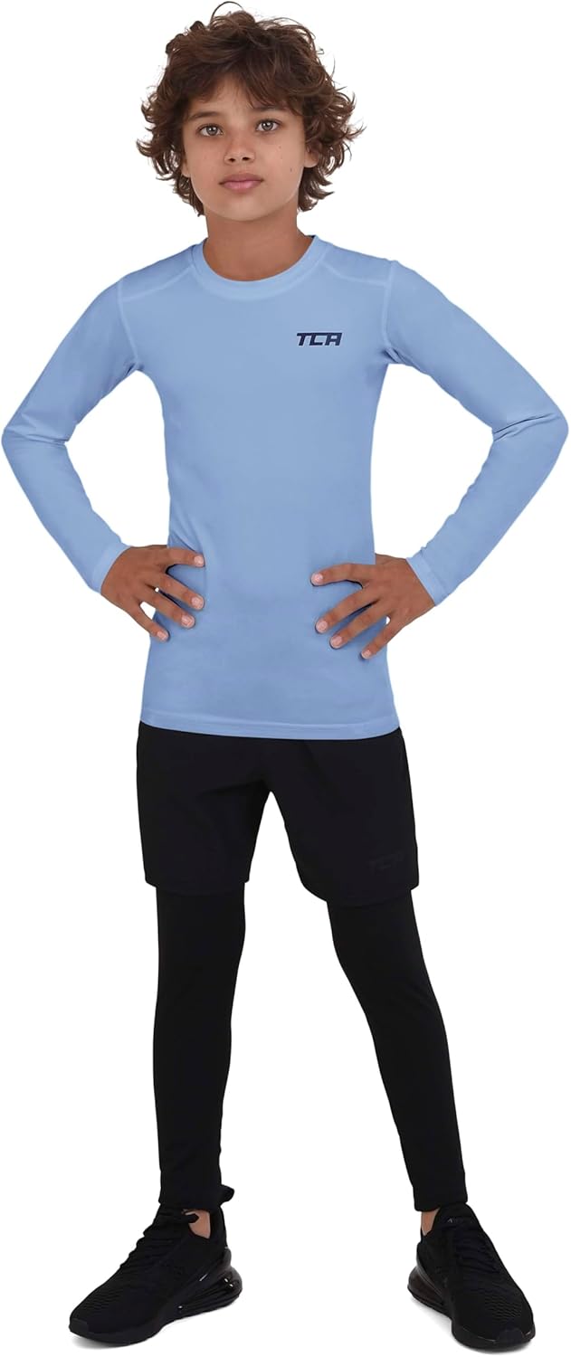 Detalle de TCA Hyperfusion Compression Base Layer: Maglia Manica Lunga Girocollo per Uomo e Ragazzo