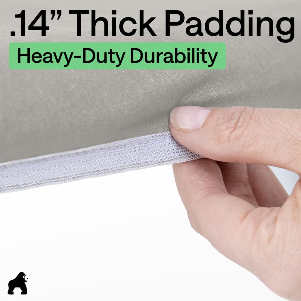 Thumbnail 6 de Gorilla Grip The Original Ironing Board Cover and Pad (Silicone Coating, 400°F Scorch Resistant) Silver 15x54
