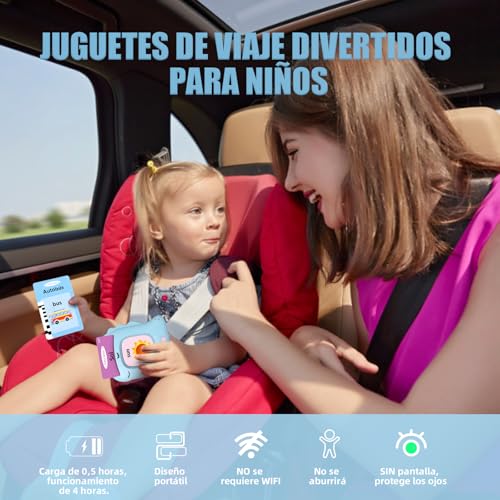 Thumbnail 6 de Tarjetas Flash Parlantes VISATOR: Juguetes Educativos Bilingües para Niños de 2+ Años