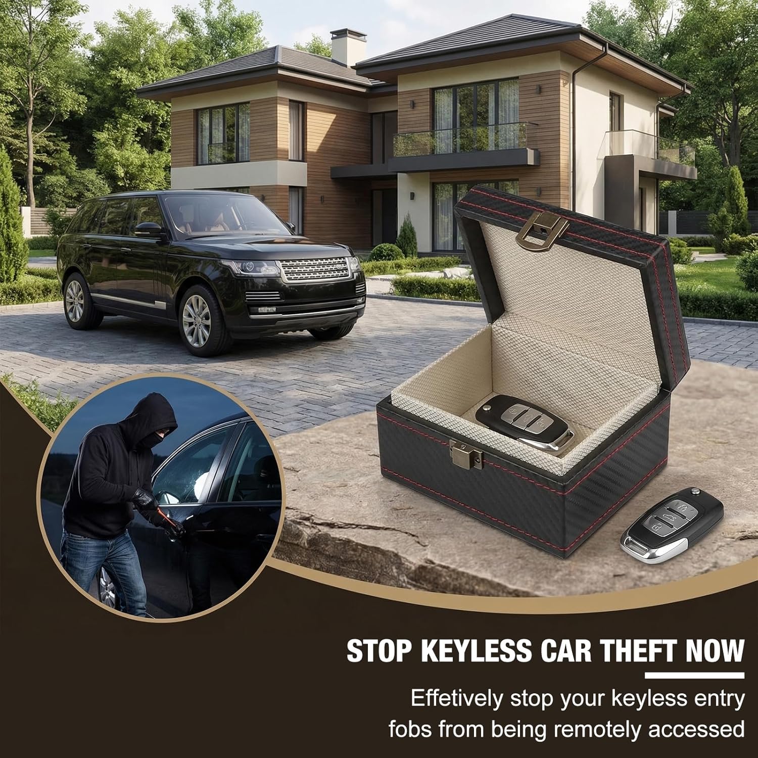 Thumbnail 5 de Diyife Faraday Box for Car Keys: Small Premium Carbon Fibre Signal Blocker
