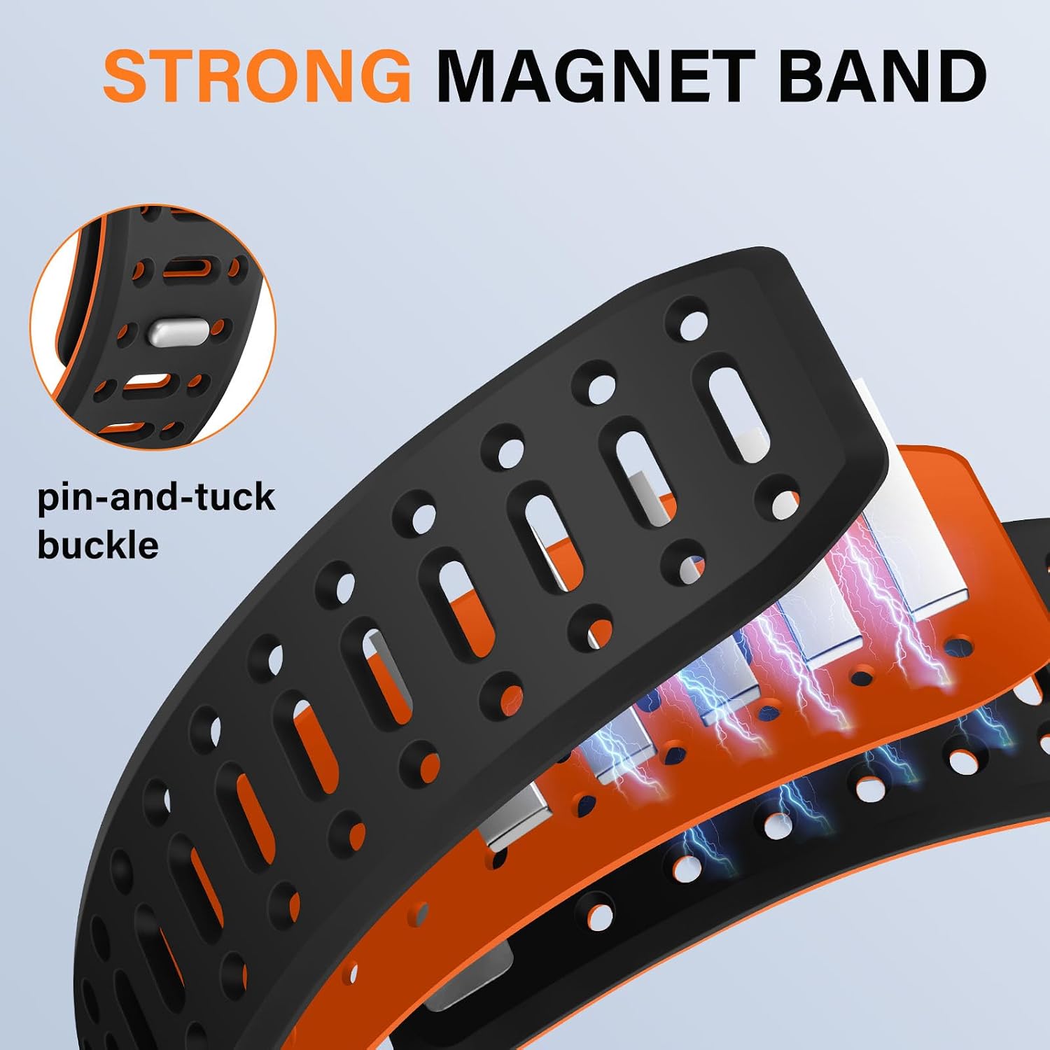 Detalle de Sixmoat Magnetic Apple Watch strap 42mm