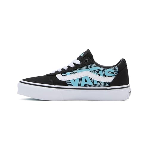 Detalle de Vans Ward: Zapatillas Unisex para Niños Glow Neon Blue y Black, 21 EU