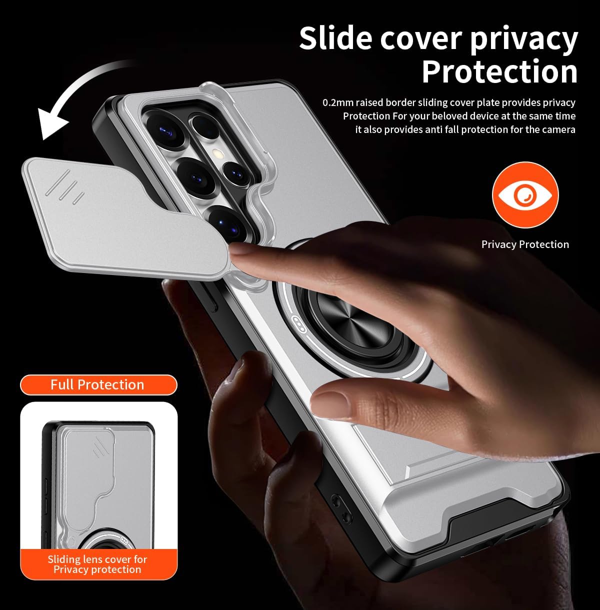 Detalle de Asuwish Samsung Galaxy S25 Ultra Phone Case