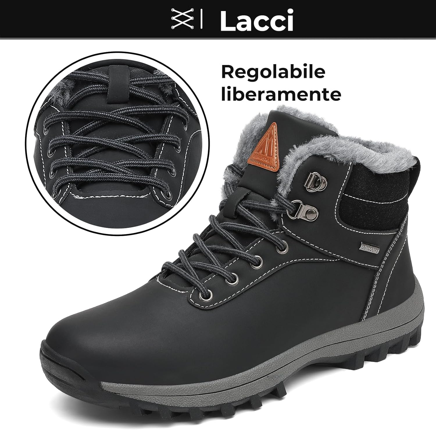 Thumbnail 2 de Mishansha Stivali da neve imbottiti uomo donna 36-48